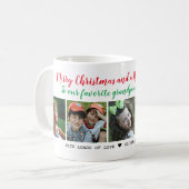 メリークリスマス5写真のおじいちゃんたち コーヒーマグカップ (正面左)