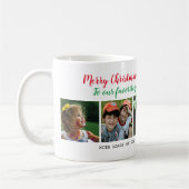 メリークリスマス5写真のおじいちゃんたち コーヒーマグカップ (左)