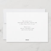 メリークリスマス5写真コラージュモダン シーズンカード (裏面)