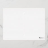 メリークリスマス5家族の写真松コーン赤金ゴールド 箔シーズンポストカード (裏面)