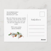 メリークリスマス5 PHOTOホリデーグリーティング ポストカード (裏面)