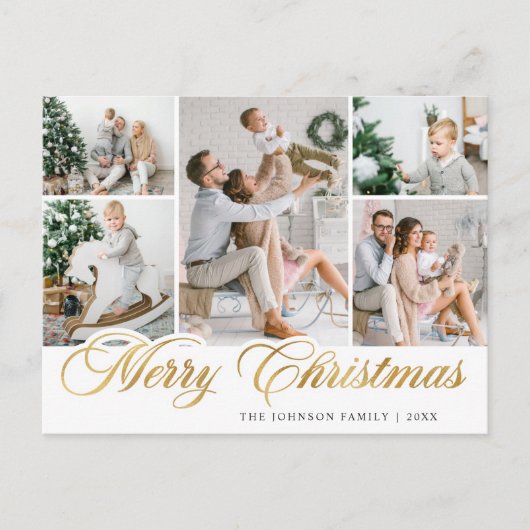 メリークリスマス5 PHOTOホリデーグリーティング ポストカード (正面)