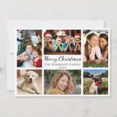 メリークリスマス6フォトコラージュ シーズンカード (正面)