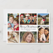 メリークリスマス6フォトコラージュ シーズンカード (正面)