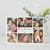 メリークリスマス6フォトコラージュ シーズンカード (スタンド正面)