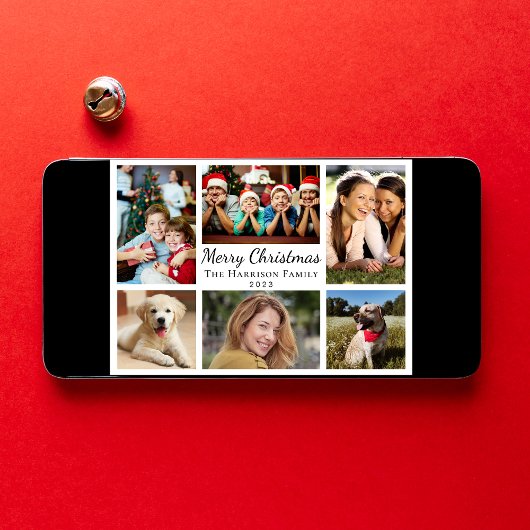 メリークリスマス6フォトコラージュ シーズンカード