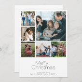 メリークリスマス6写真集モダン シーズンカード (正面/裏面)