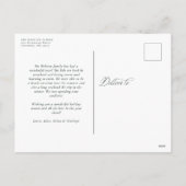 メリークリスマス7写真コラージュのハンターグリーン シーズンポストカード (裏面)