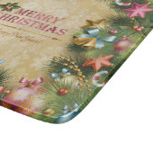 メリークリスマス74人のガラスまな板 カッティングボード (角)