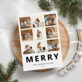 メリークリスマス9フォトコラージュ シーズンカード