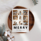 メリークリスマス9フォトコラージュ シーズンカード