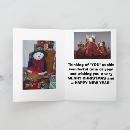 メリークリスマス、あなたのへの私達の家から、 シーズンカード (内部)