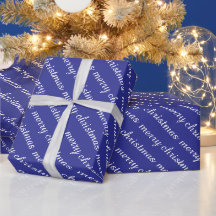 メリークリスマス おしゃれ モダン ブルー プレゼント