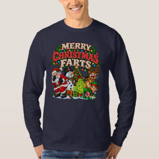 メリークリスマス おなら Tシャツ