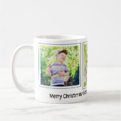 メリークリスマス おばあちゃん 大好き 3枚の写真入り 子供 コーヒーマグカップ (左)