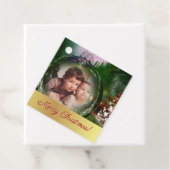 メリークリスマス!おもしろいボーブル写真枠ギフトラベル フェイバータグ (インサイチュ)