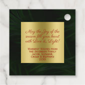 メリークリスマス!おもしろいボーブル写真枠ギフトラベル フェイバータグ (裏面)