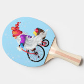 メリークリスマス – おもしろい格言、自転車と贈り物  卓球ラケット (横)