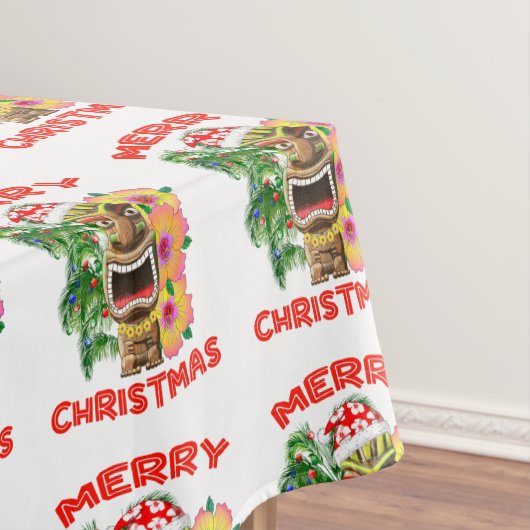 メリークリスマス おもしろサンタ チキ テーブルクロス (インサイチュ)