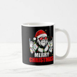 メリークリスマス おもしろ ビンテージ ビッグフット ロックオン クリスマス コーヒーマグカップ