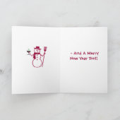 メリークリスマス-およびメリーな新年も!! カード (内部)