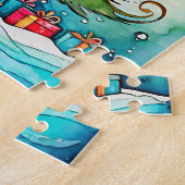 メリークリスマス |お祝い、みんなで ジグソーパズル (側面)