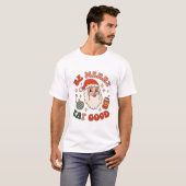 メリークリスマス お菓子の杖 サンタのソーダ Tシャツ (正面フル)