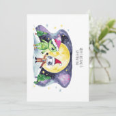 メリークリスマス&かわいいエイリアンと新年おめでとう シーズンカード (スタンド正面)