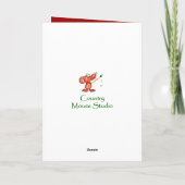 メリークリスマス、かわいいカワウソ シーズンカード (裏面)