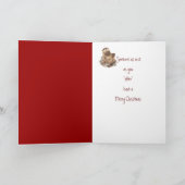 メリークリスマス、かわいいカワウソ シーズンカード (内部)