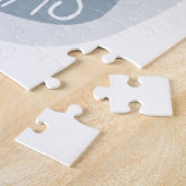 メリークリスマス.かわいいシロクマ。おもしろい動物 ジグソーパズル (側面)