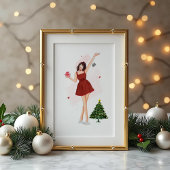 メリークリスマス かわいいスケッチ ポスター
