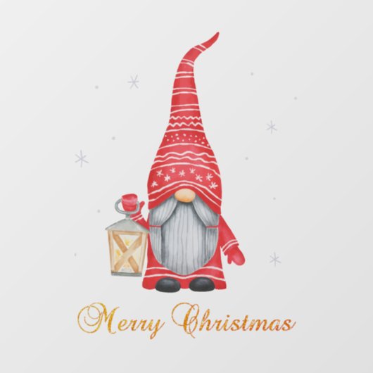 メリークリスマス かわいいノーム ウィンドウサイン (シート)