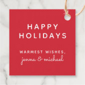 メリークリスマス |かわいい休日の格言 フェイバータグ (裏面)