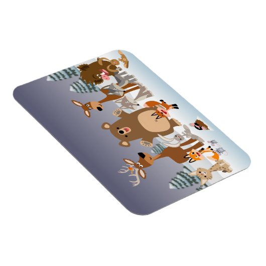 メリークリスマス!かわいい動物フレキシブルマグネット マグネット (右側)