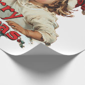 メリークリスマス – かわいい子とメリークリスマス ラッピングペーパー (角)