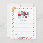 メリークリスマス かわいい子供 ピングゥ ヴィンテージ シーズンカード (裏面)