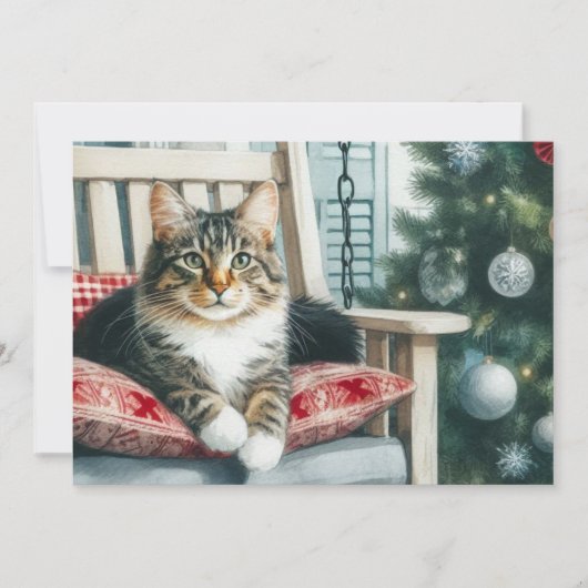 メリークリスマス かわいい猫 シーズンカード (正面)