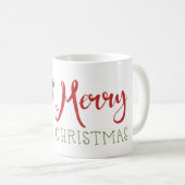 メリークリスマス かわいい 牛 コーヒーマグカップ (正面右)