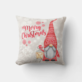 メリークリスマス、きらめくぼかし、かわいいノーム クッション