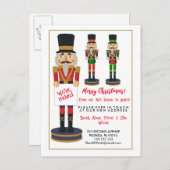 メリークリスマス・くるみ割り人形で演説 案内ポストカード (正面/裏面)