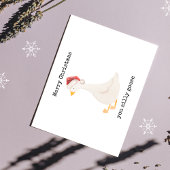 メリークリスマス!このばかガチョウめ 箔シーズンポストカード