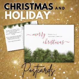 メリークリスマス ご挨 ポストカード