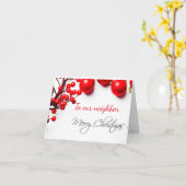 **メリークリスマス** ご近所カード カード (黄色い花)