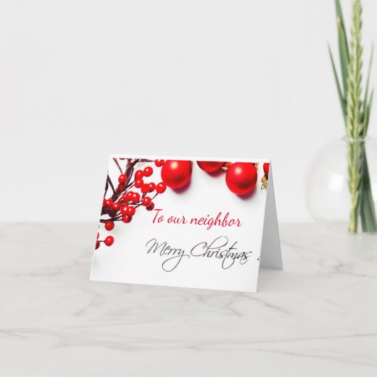 **メリークリスマス** ご近所カード カード (正面)