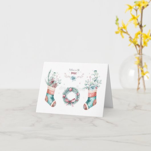 **メリークリスマス** ご近所カード カード (黄色い花)