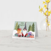 **メリークリスマス** ご近所カード カード (黄色い花)