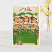 メリークリスマス、そして皆さんに良い夜を カード (黄色い花)