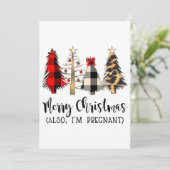 メリークリスマス　そして私は妊娠中　妊娠発表 シーズンカード (スタンド正面)