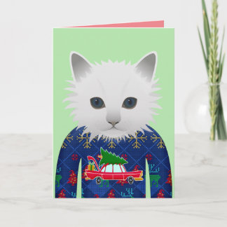 メリークリスマス ねこ グリーティングカード